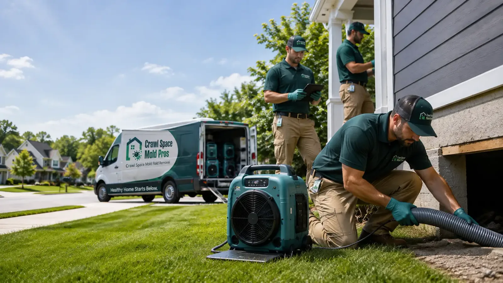 Crawl Space Mold Removal in Starkweather, ND